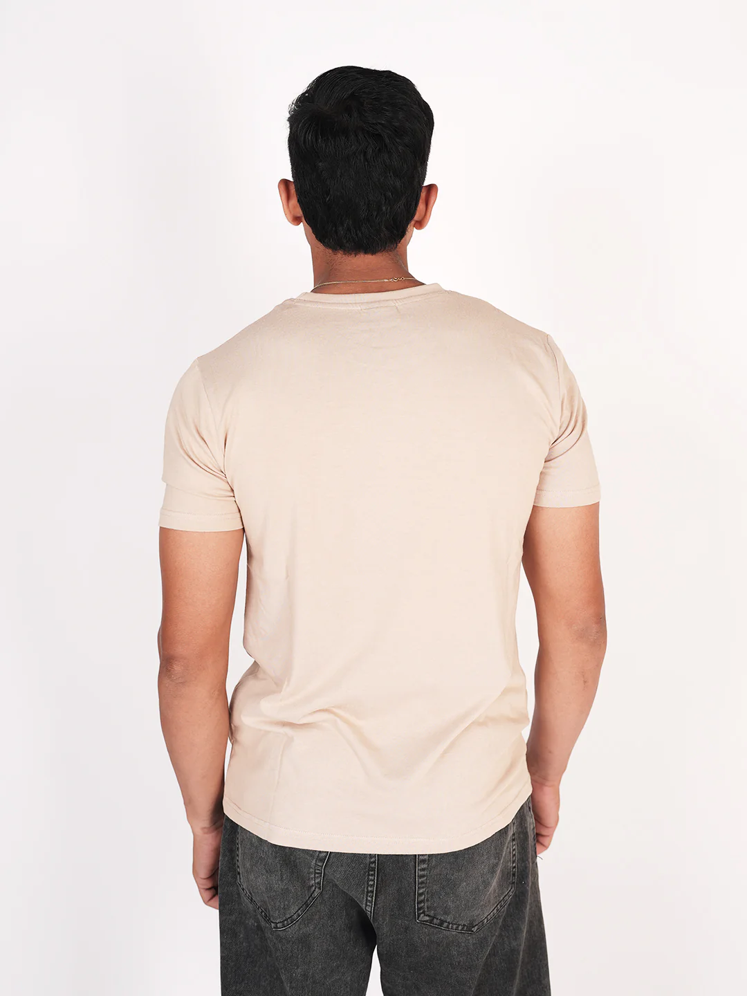 Monkstory Bamboo Cotton Crew Tee - Classic Cream - Image 4