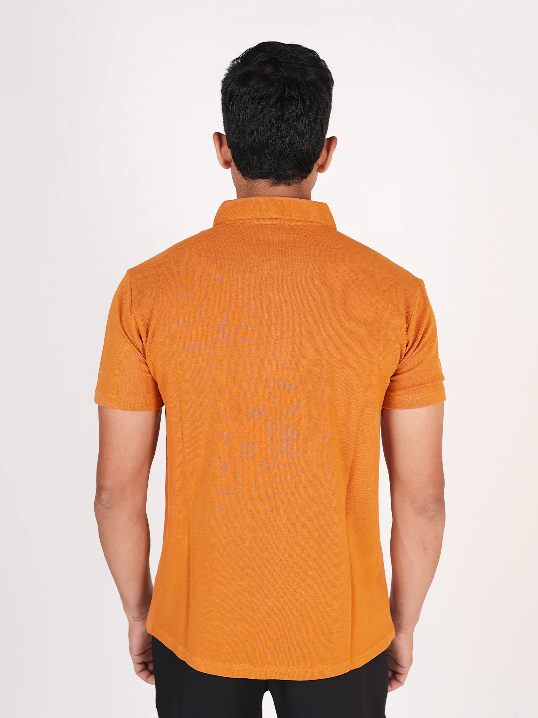 Monkstory Bamboo Cotton Polo Tee - Ochre - Image 7