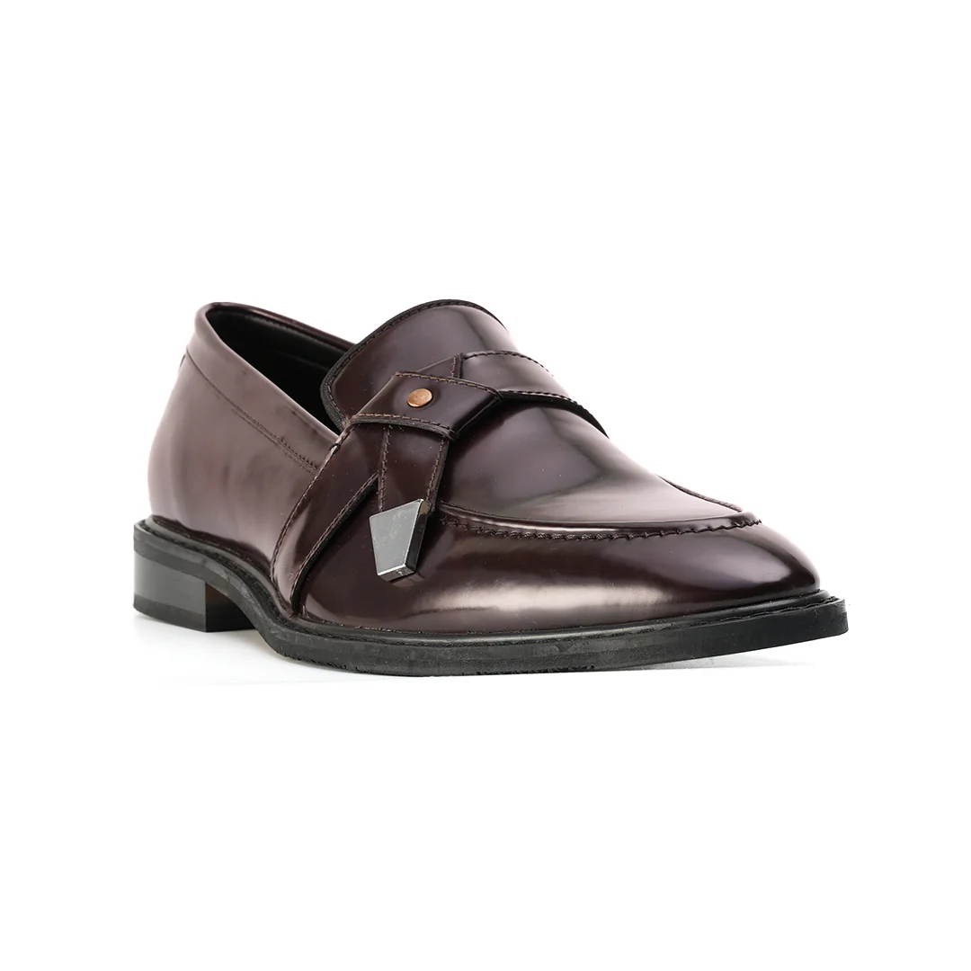 Monkstory Belted Slip-Ons - Burgundy - Image 4