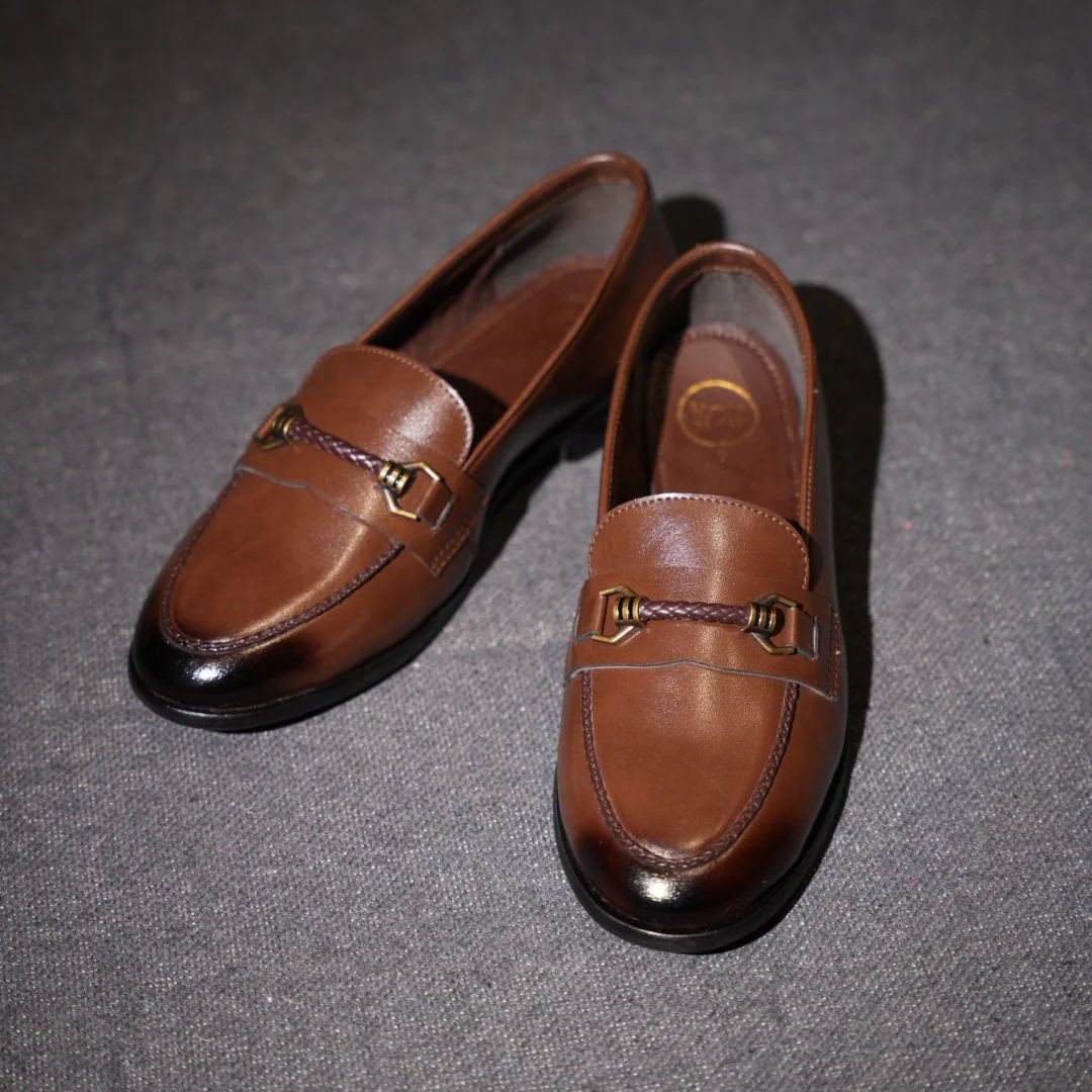 Monkstory Braided-Bit Horsebit Loafers – Burnished Brown - Image 2