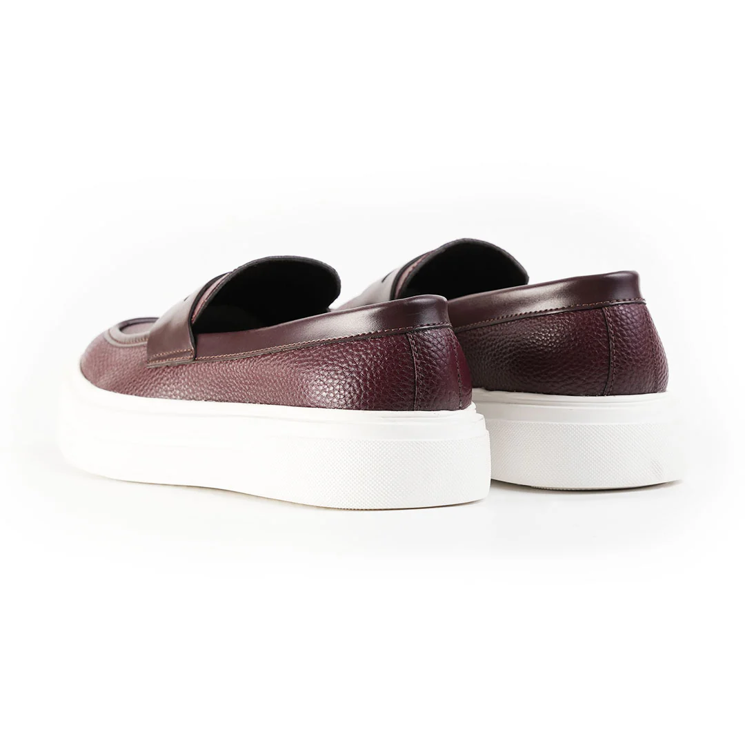 Monkstory Chunky Luxe Slip-On Sneakers - Deep Burgundy - Image 10