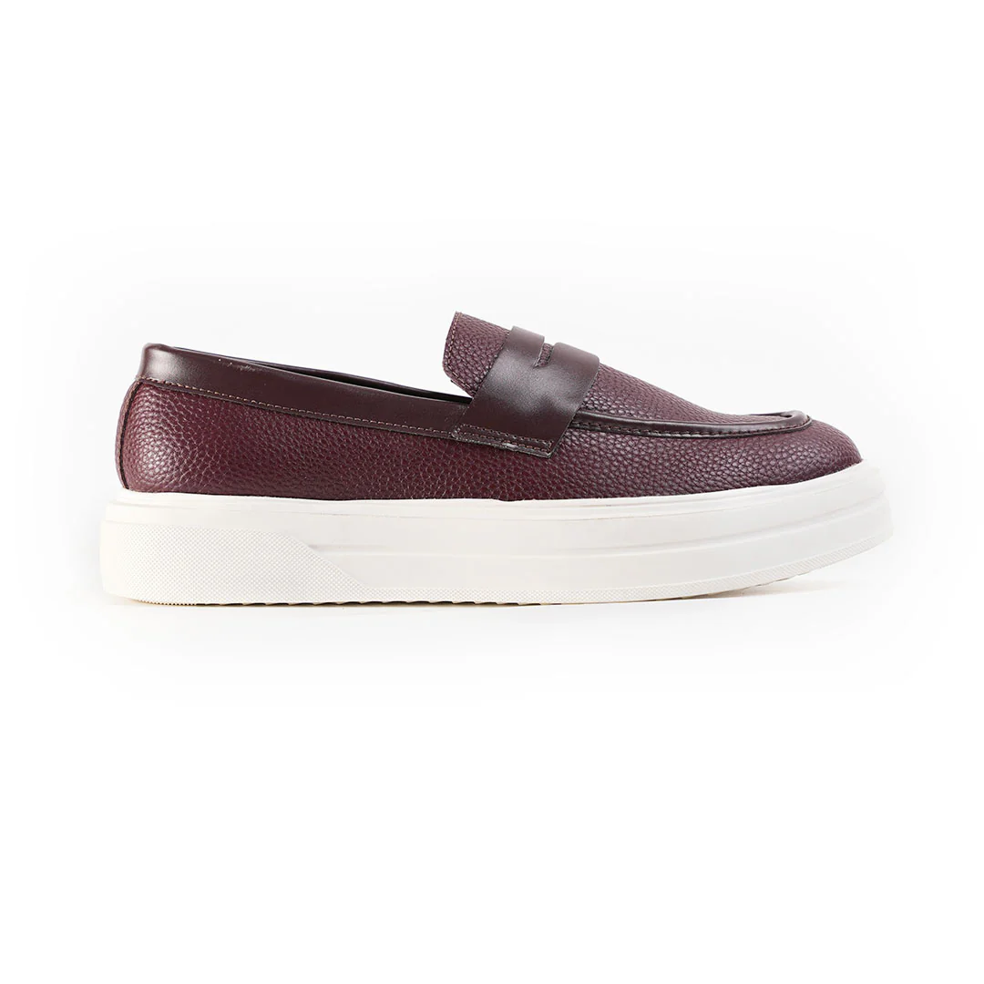 Monkstory Chunky Luxe Slip-On Sneakers - Deep Burgundy - Image 4