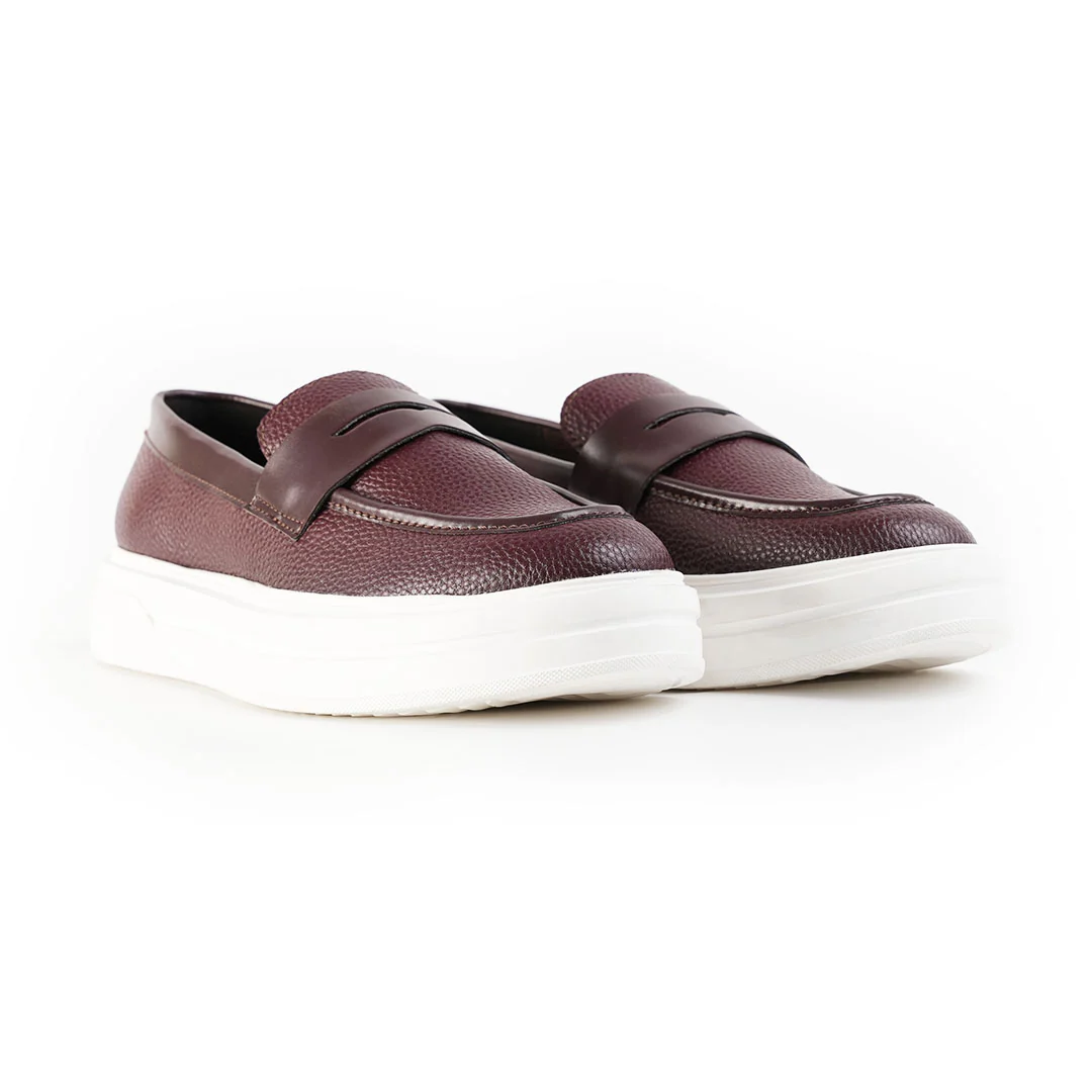 Monkstory Chunky Luxe Slip-On Sneakers - Deep Burgundy - Image 8