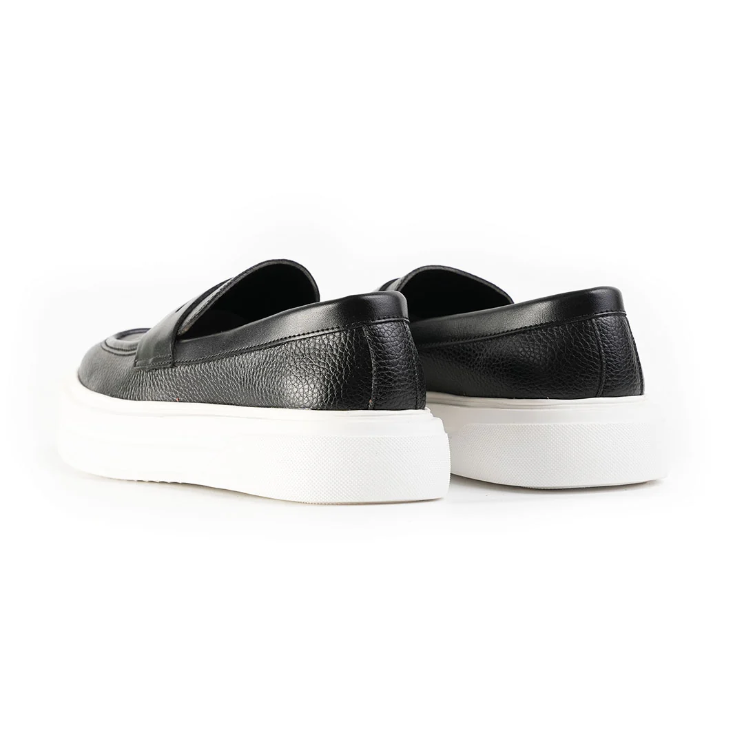Monkstory Chunky Luxe Slip-On Sneakers - Royal Black - Image 10