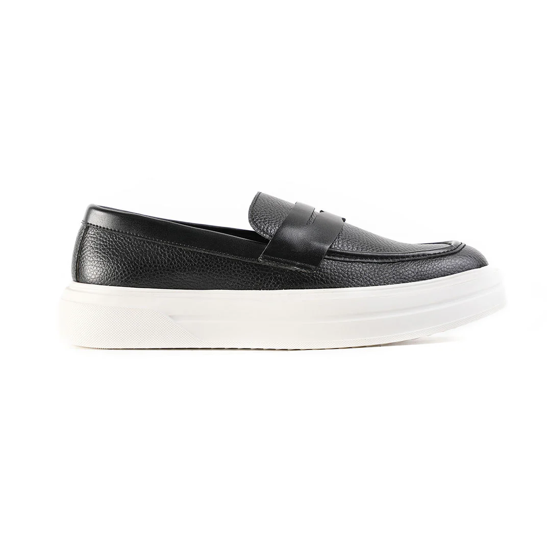 Monkstory Chunky Luxe Slip-On Sneakers - Royal Black - Image 5