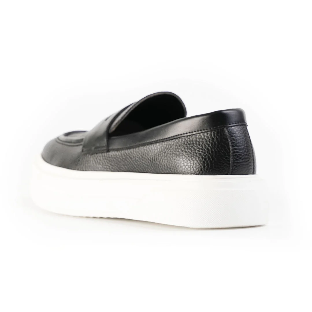 Monkstory Chunky Luxe Slip-On Sneakers - Royal Black - Image 8