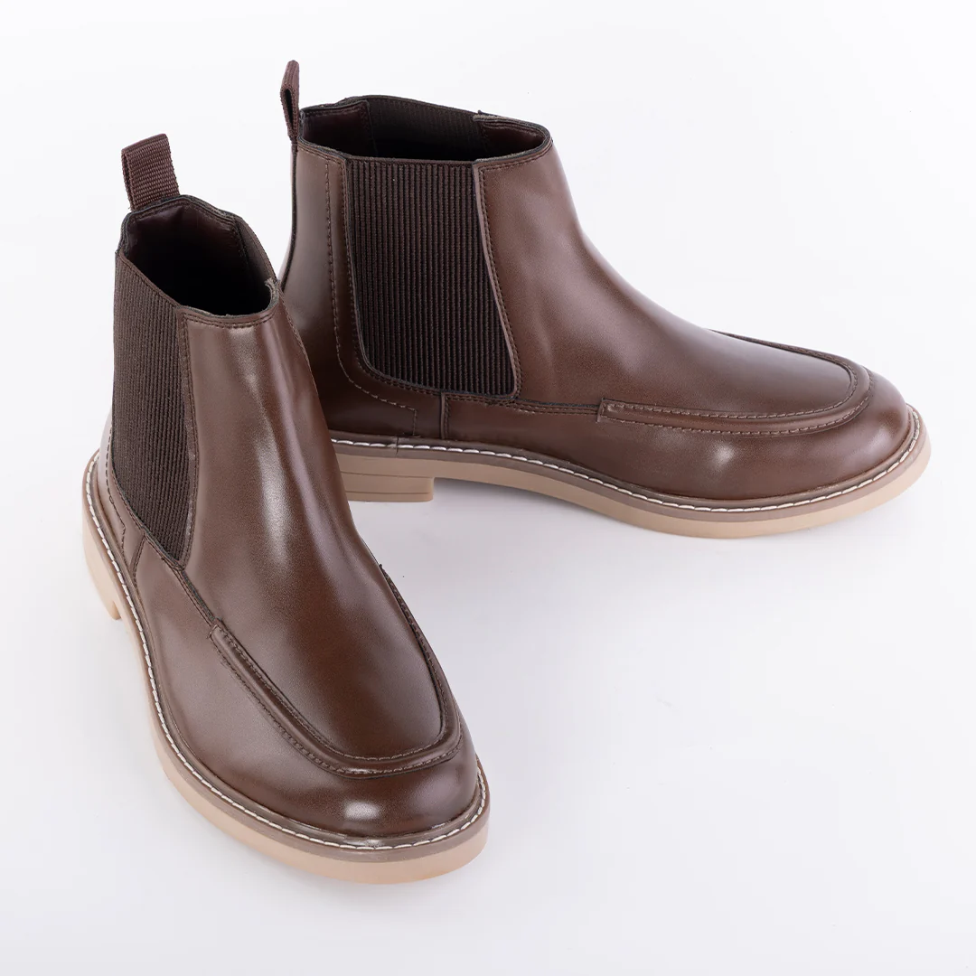 Monkstory Classic Chelsea Boots - Mocha Brown - Image 5