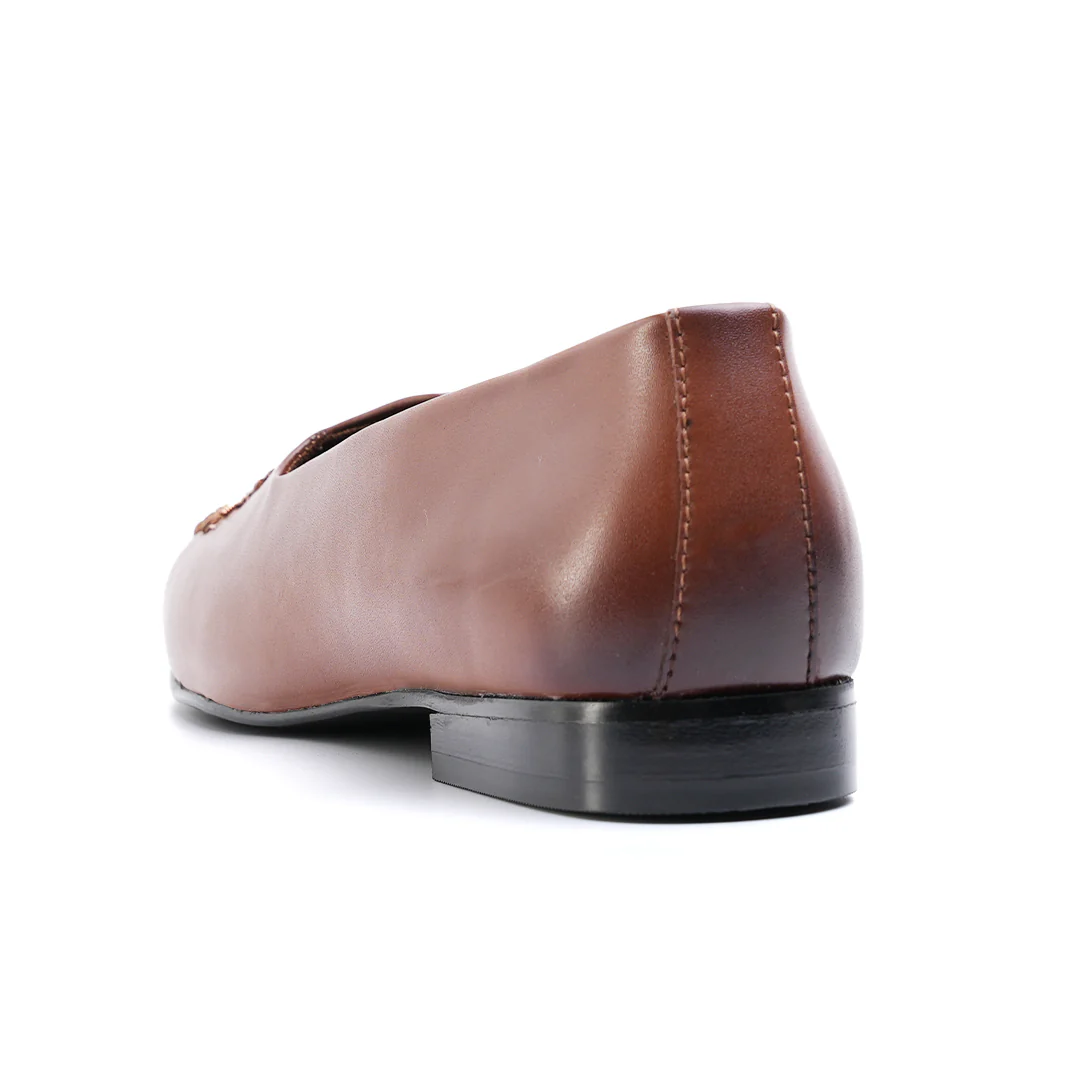 Monkstory Classic Embroidered Mojari - Brown - Image 4