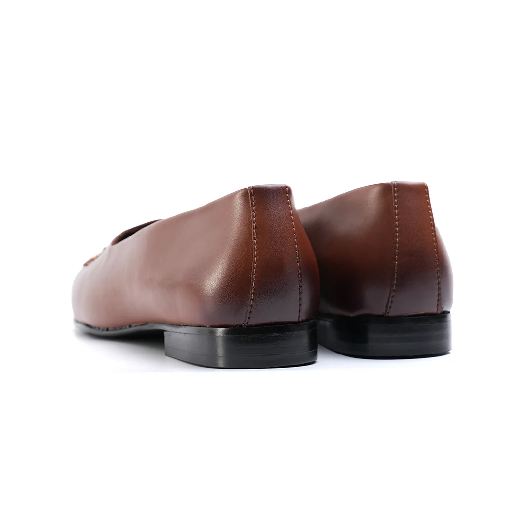 Monkstory Classic Embroidered Mojari - Brown - Image 6