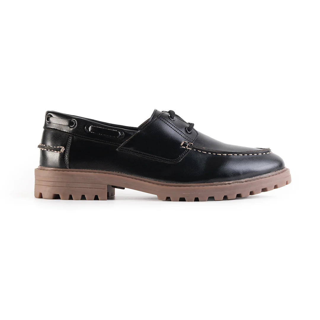 Monkstory Cosmopolitan Boat Loafers - Black - Image 3