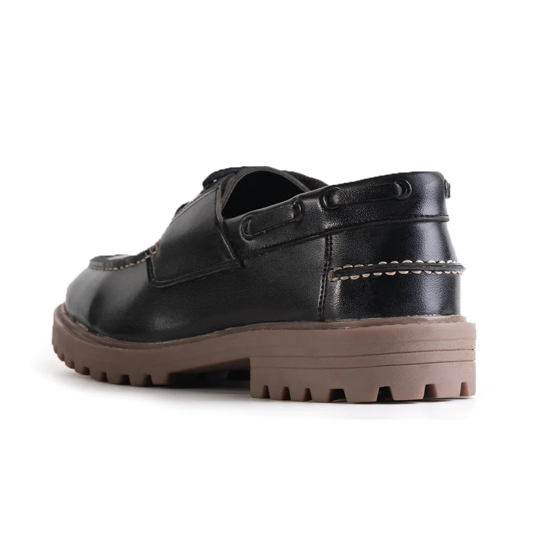 Monkstory Cosmopolitan Boat Loafers - Black - Image 5