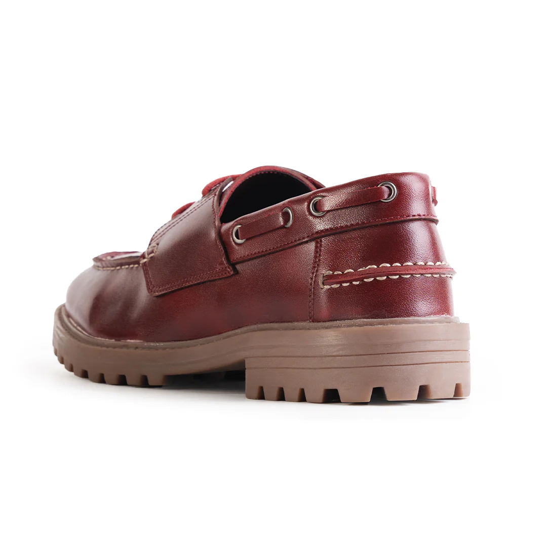Monkstory Cosmopolitan Boat Loafers - Burgundy - Image 9