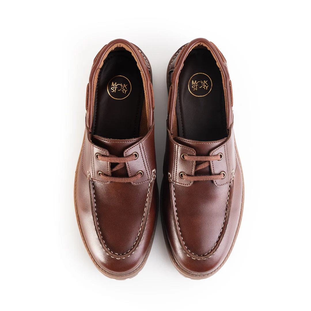 Monkstory Cosmopolitan Boat Loafers  - Tan - Image 5