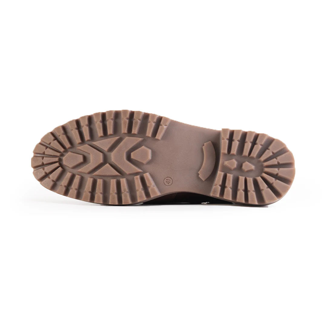 Monkstory Cosmopolitan Buckled Loafers  - Tan/White - Image 10