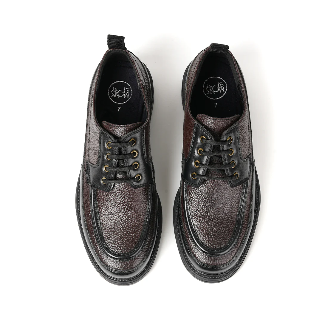 Monkstory Cosmopolitan Derby Lace-Ups - Black/Brown - Image 10