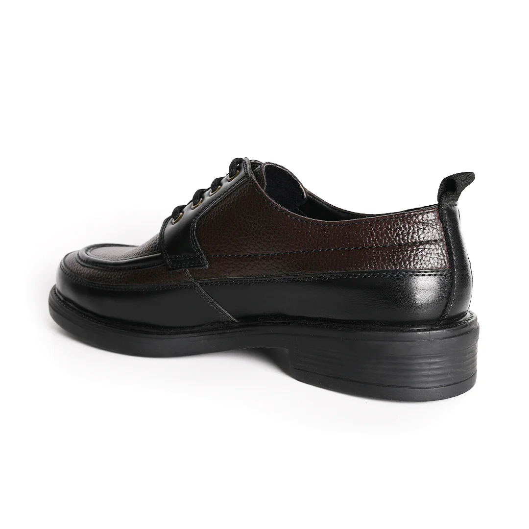 Monkstory Cosmopolitan Derby Lace-Ups - Black/Brown - Image 6