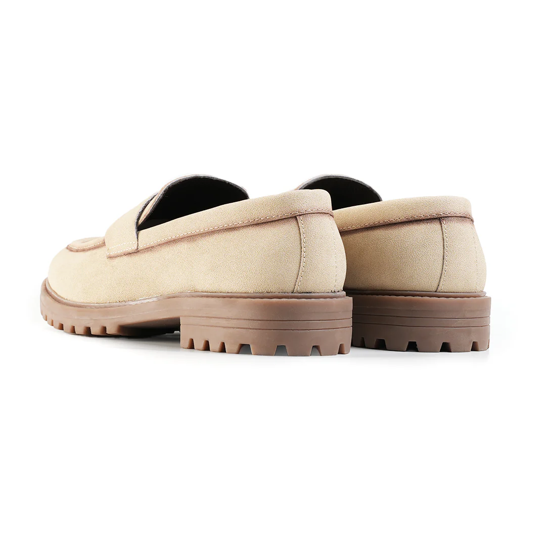 Monkstory Cosmopolitan Dune Penny Loafers - Beige - Image 5