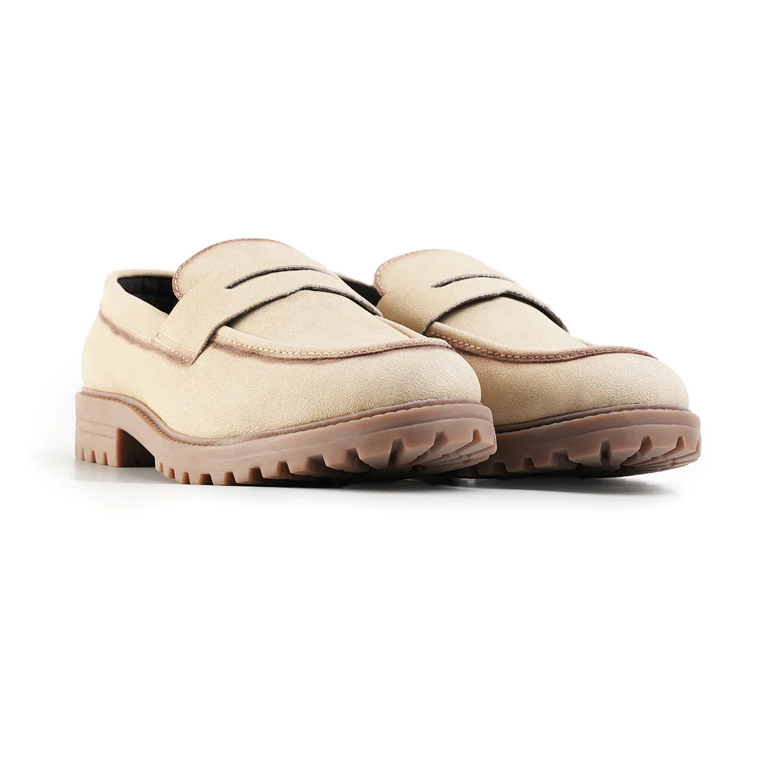 Monkstory Cosmopolitan Dune Penny Loafers - Beige - Image 6