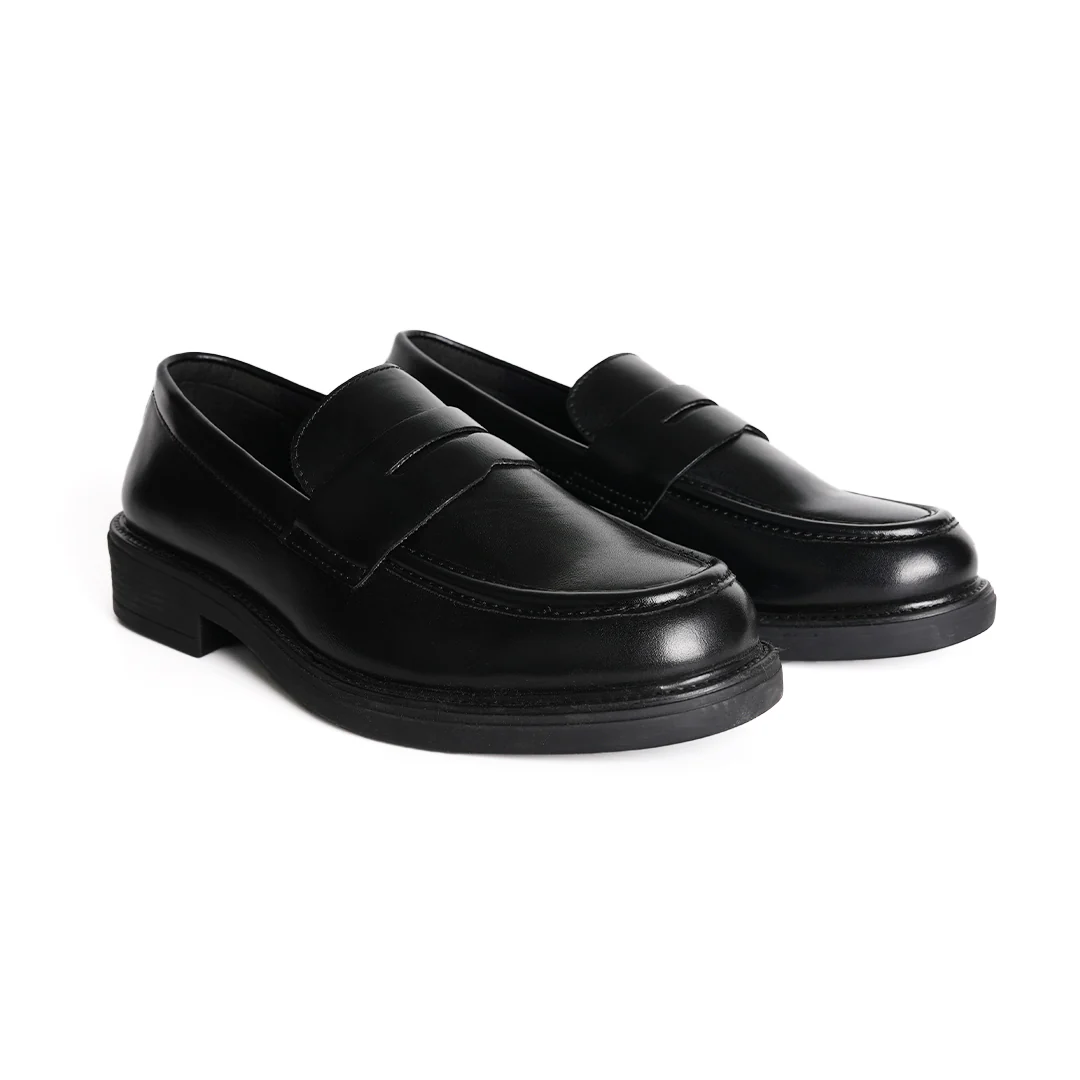 Monkstory Cosmopolitan Penny Loafers - Black - Image 9