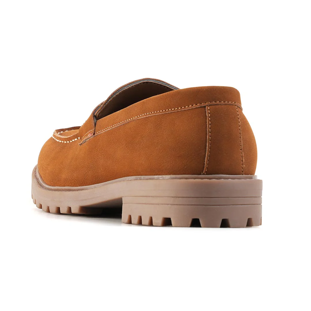 Monkstory Cosmopolitan Rugged Tassel Loafers - Tan - Image 4