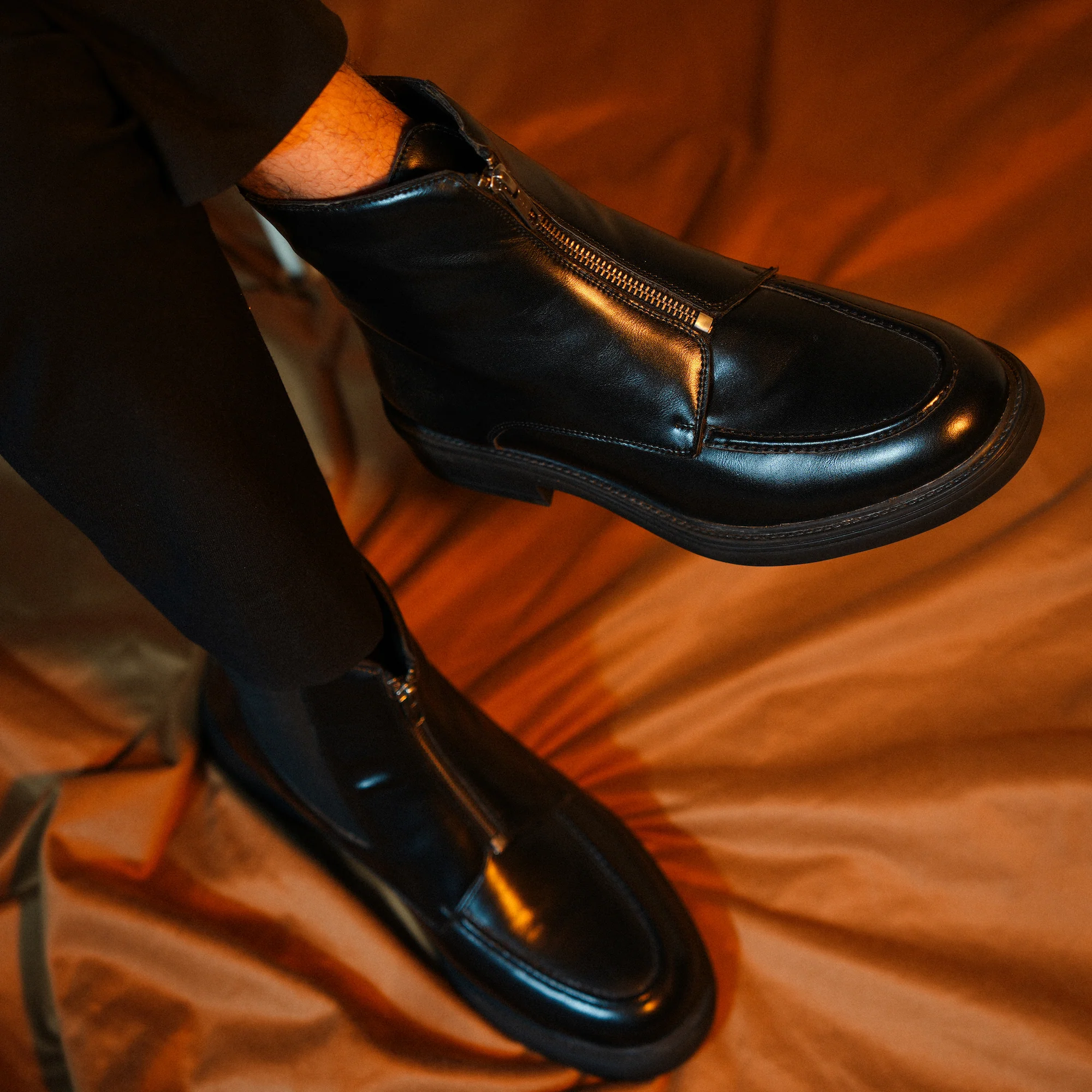 Monkstory Cosmopolitan Zip-Up Boots - Black - Image 10