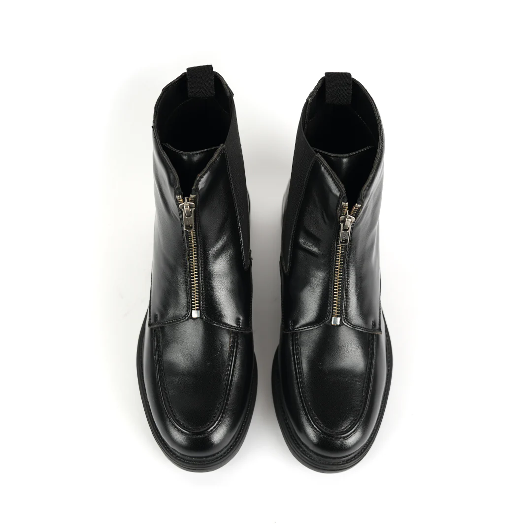 Monkstory Cosmopolitan Zip-Up Boots - Black - Image 8