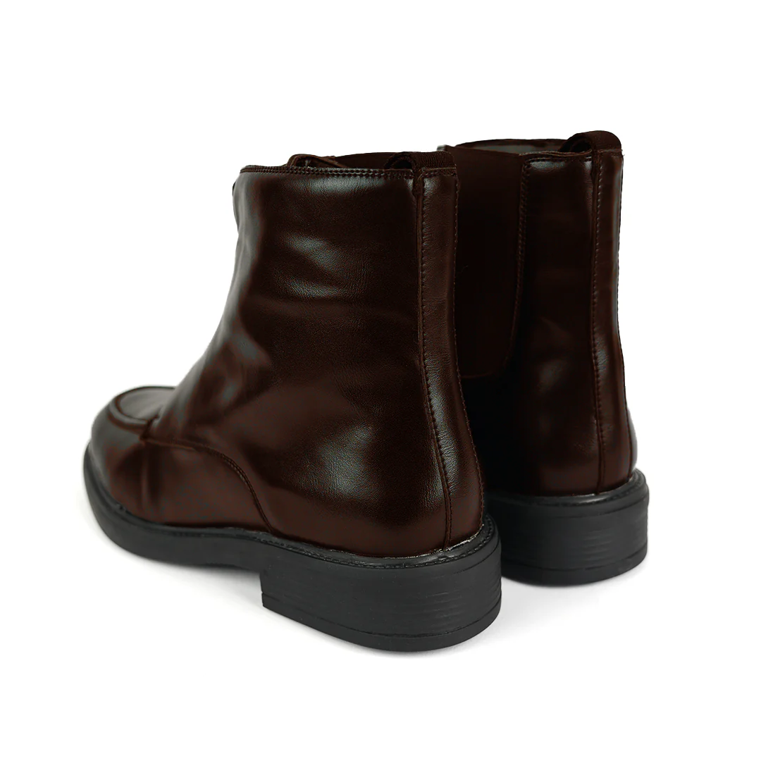 Monkstory Cosmopolitan Zip-Up Boots  - Brown - Image 6