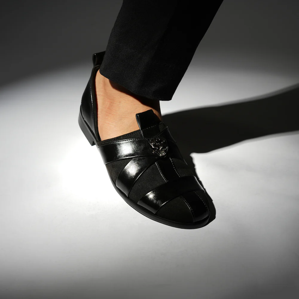 Monkstory Criss Cross Slip-On Sandal - Black - Image 10