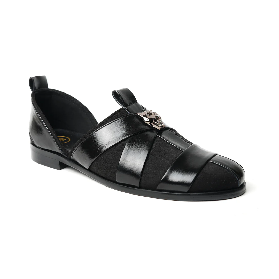 Monkstory Criss Cross Slip-On Sandal - Black - Image 3