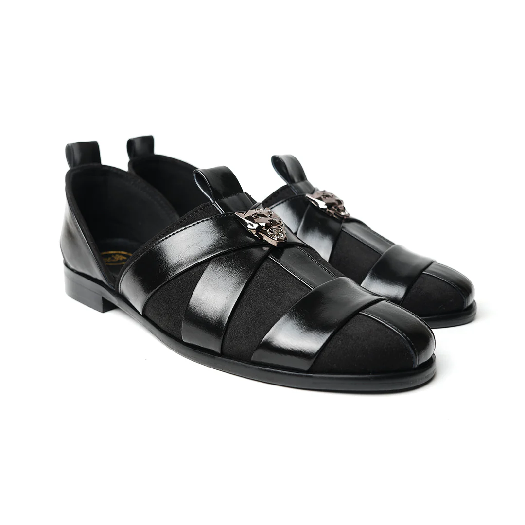 Monkstory Criss Cross Slip-On Sandal - Black - Image 7