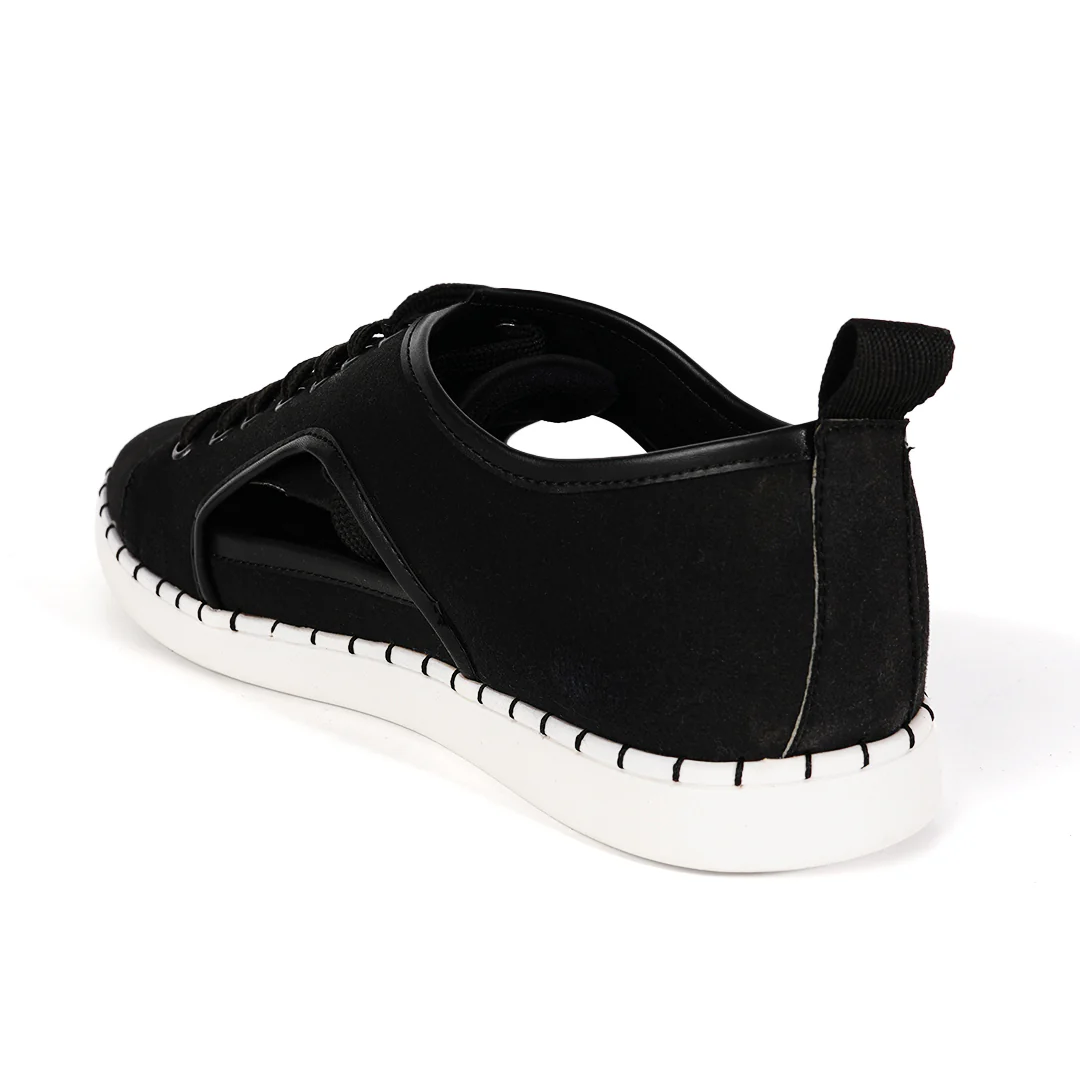 Monkstory Cut-Out Sneakers - Black - Image 6