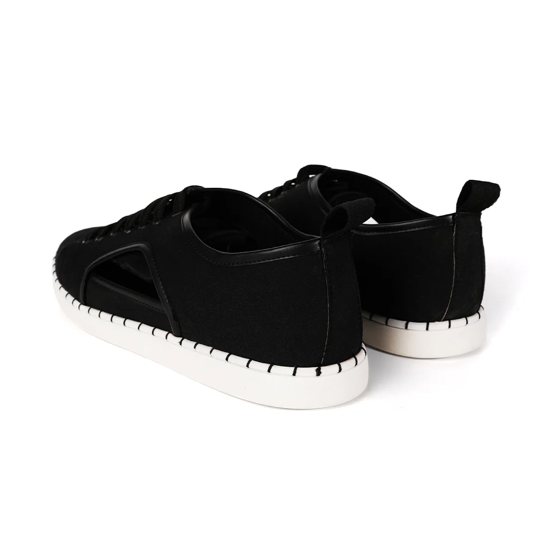 Monkstory Cut-Out Sneakers - Black - Image 9