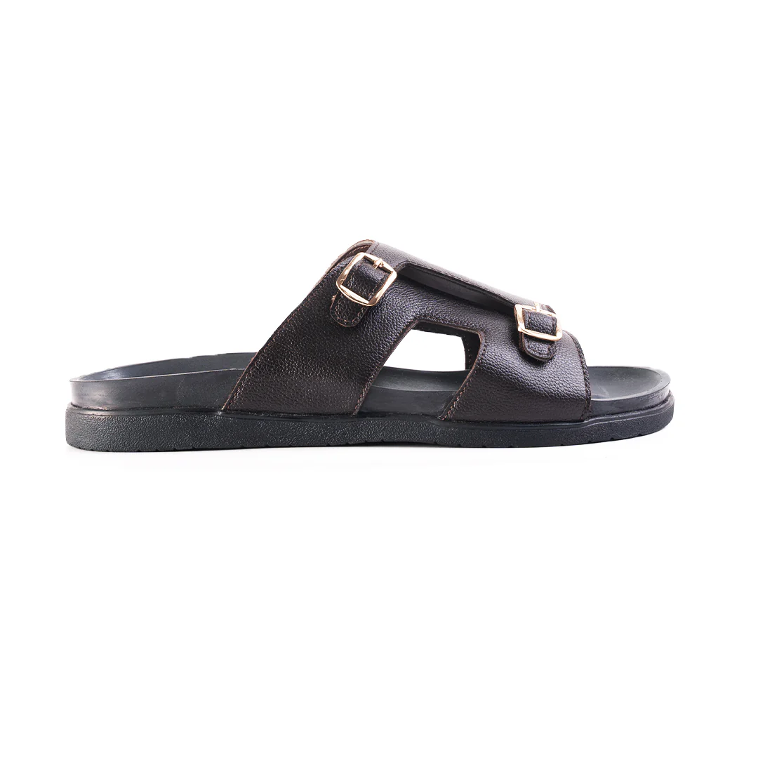 Monkstory Double Monk Footbed Sandals - Brown - Image 3