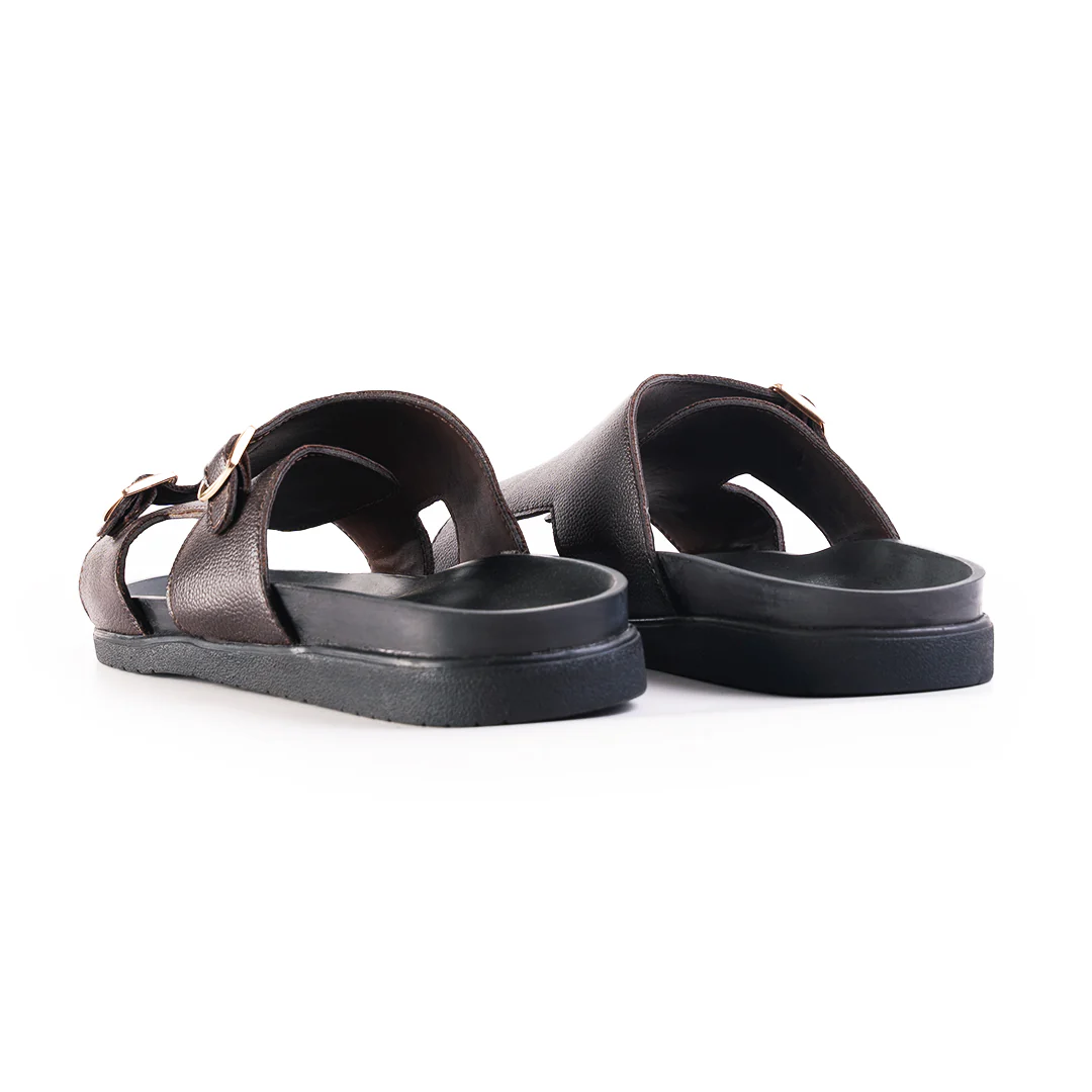 Monkstory Double Monk Footbed Sandals - Brown - Image 7