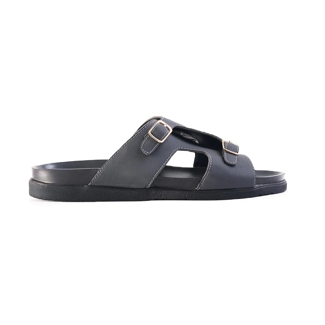 Monkstory Double Monk Footbed Sandals - Grey - Image 3