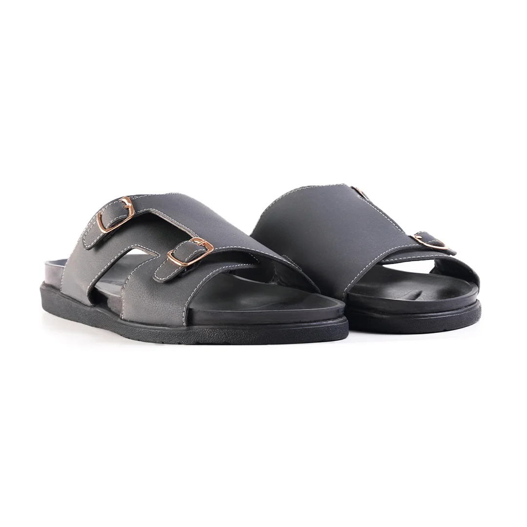 Monkstory Double Monk Footbed Sandals - Grey - Image 8