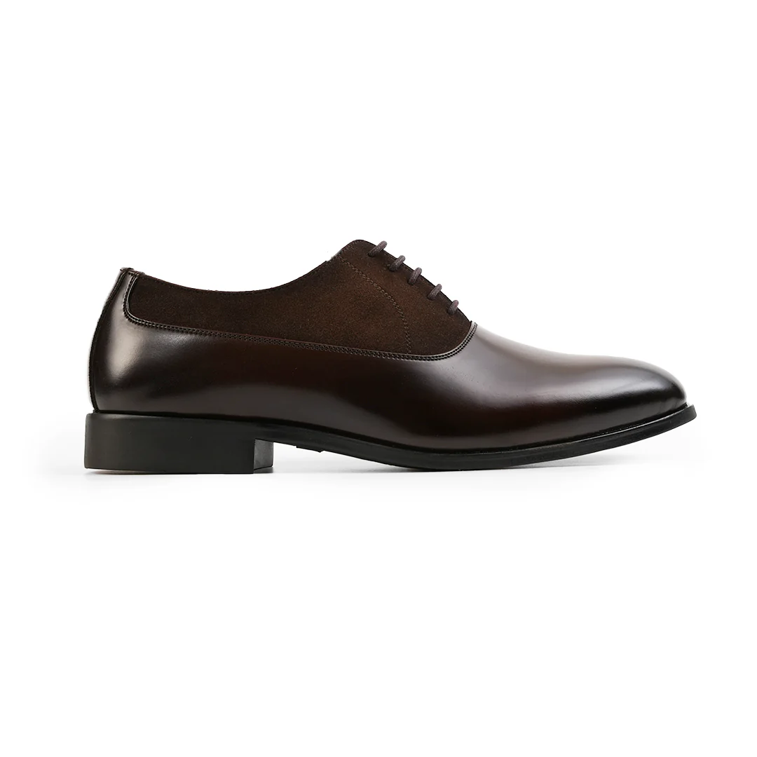 Monkstory Glossy-Suede Oxford Hybrid Lace-ups - Brown - Image 5