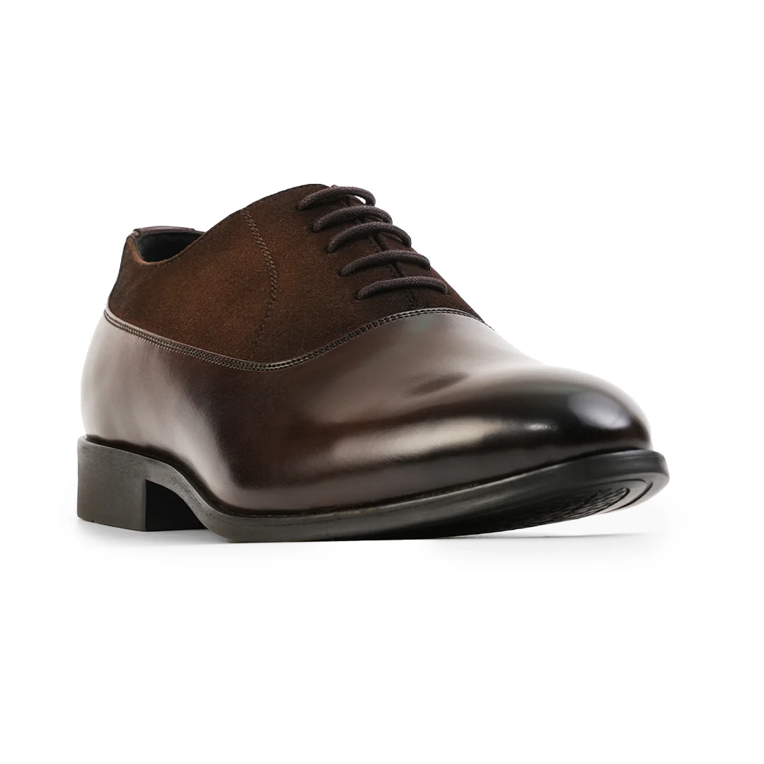 Monkstory Glossy-Suede Oxford Hybrid Lace-ups - Brown - Image 6