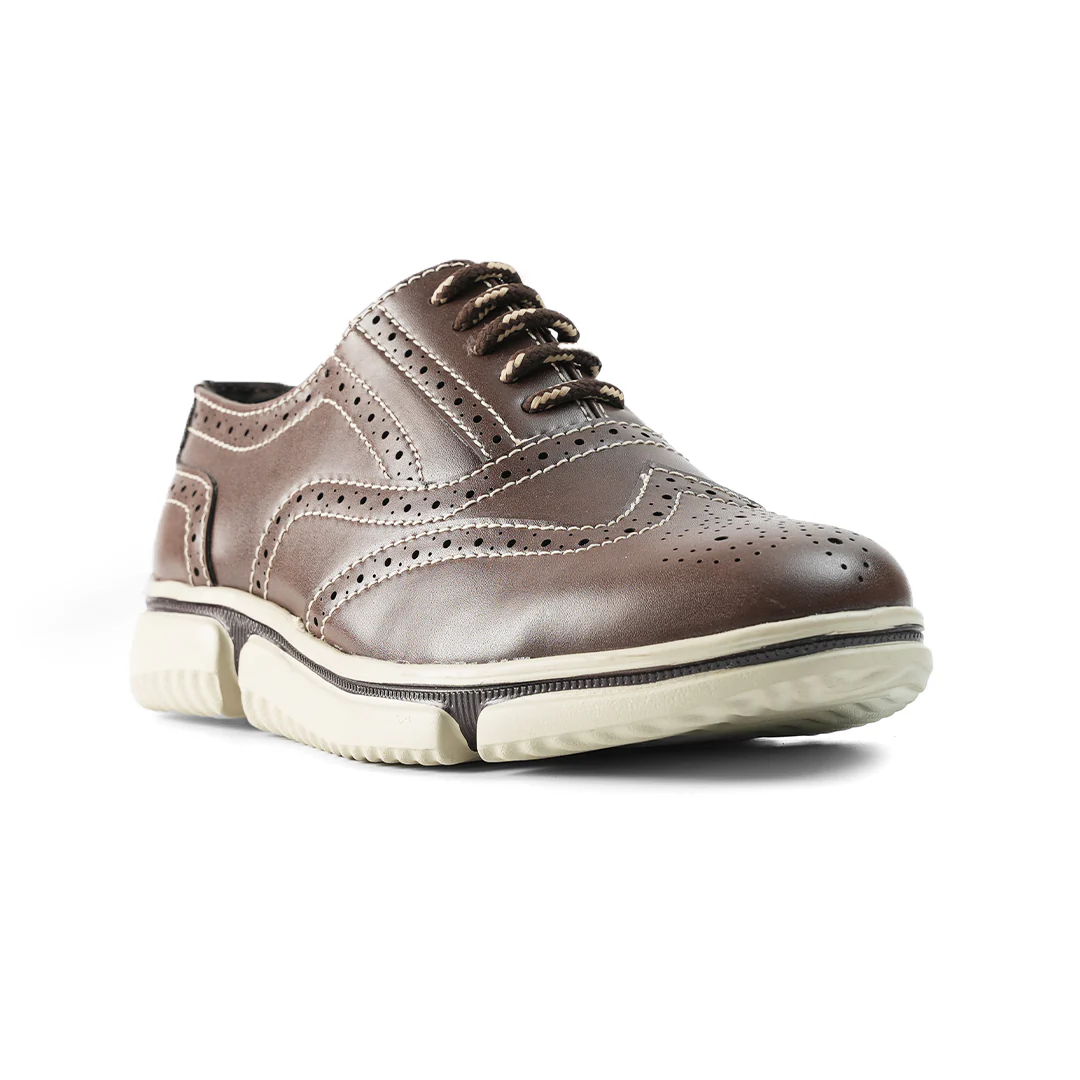 Monkstory Gravity Lift Ultra-Comfort Brogue Sneakers - Brown - Image 7