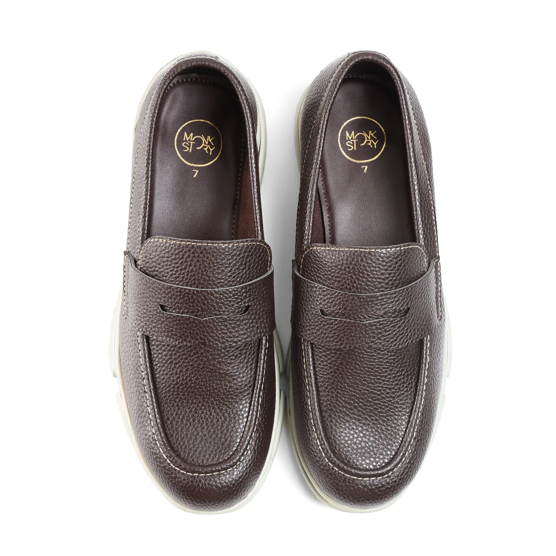 Monkstory Gravity Lift Ultra-Comfort Slip-On Sneakers - Brown - Image 11