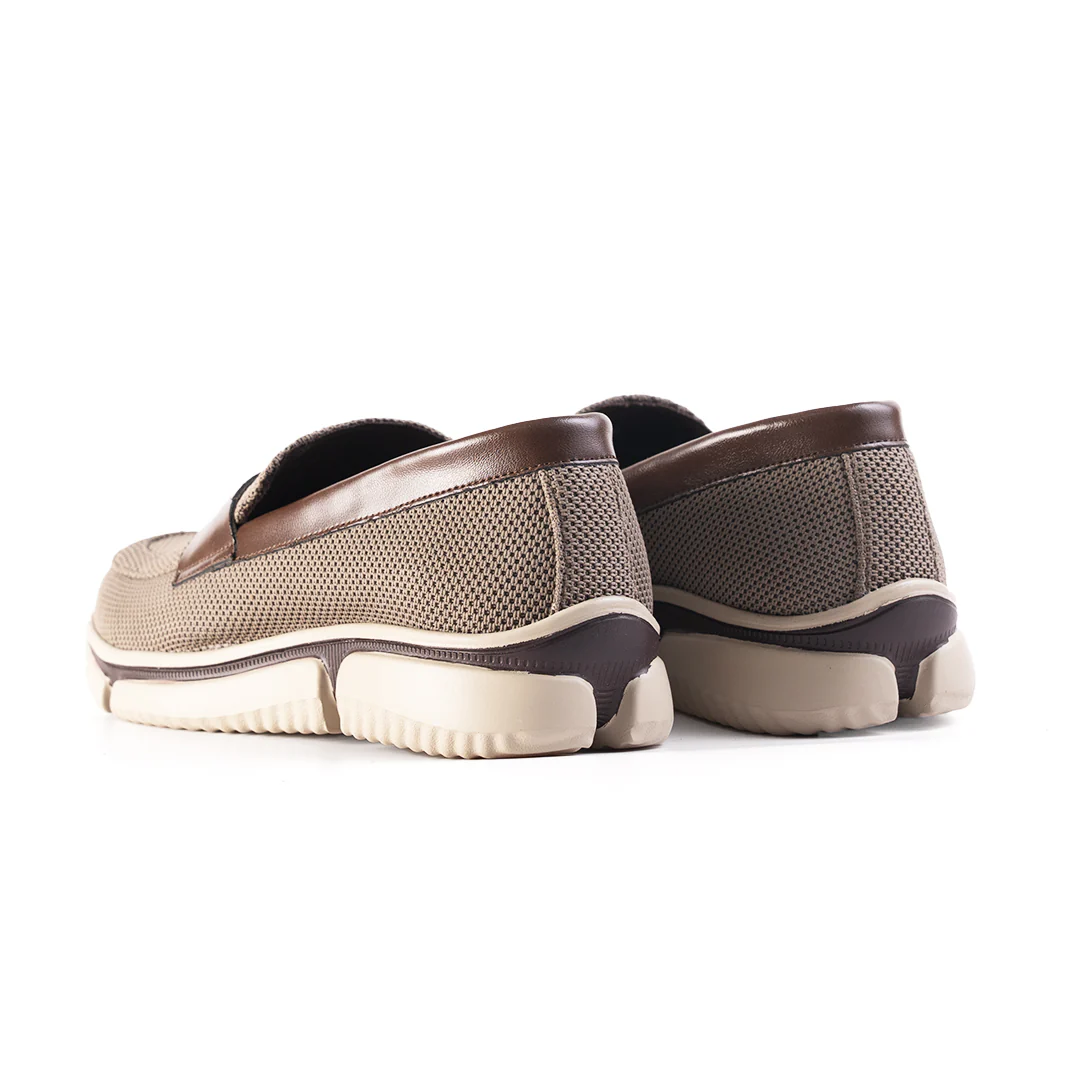 Monkstory Gravity Lift Supreme Comfort Mesh Slip-On Sneakers - Taupe Beige & Brown - Image 10