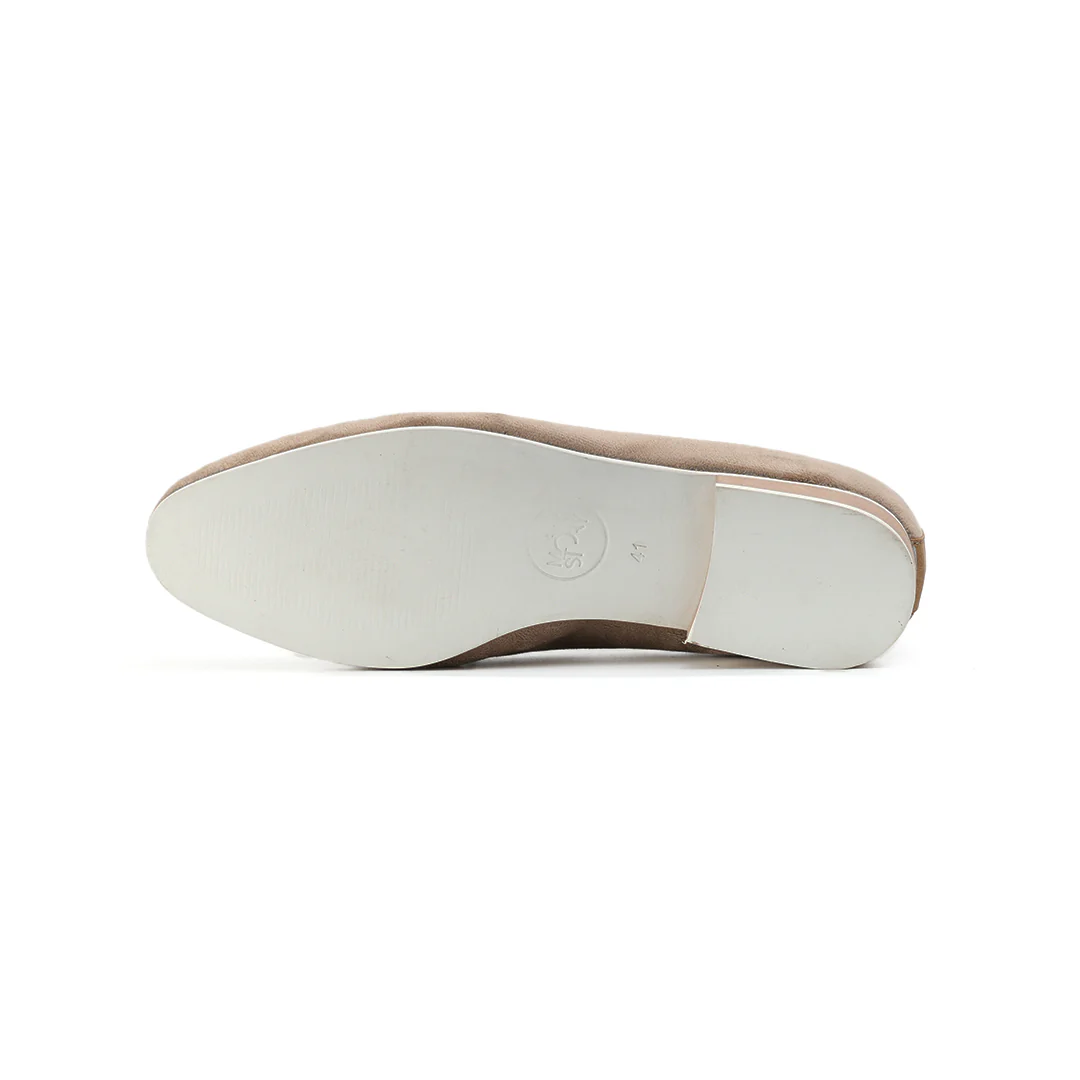Monkstory Hand-Beaded Slip-ons - Beige - Image 9