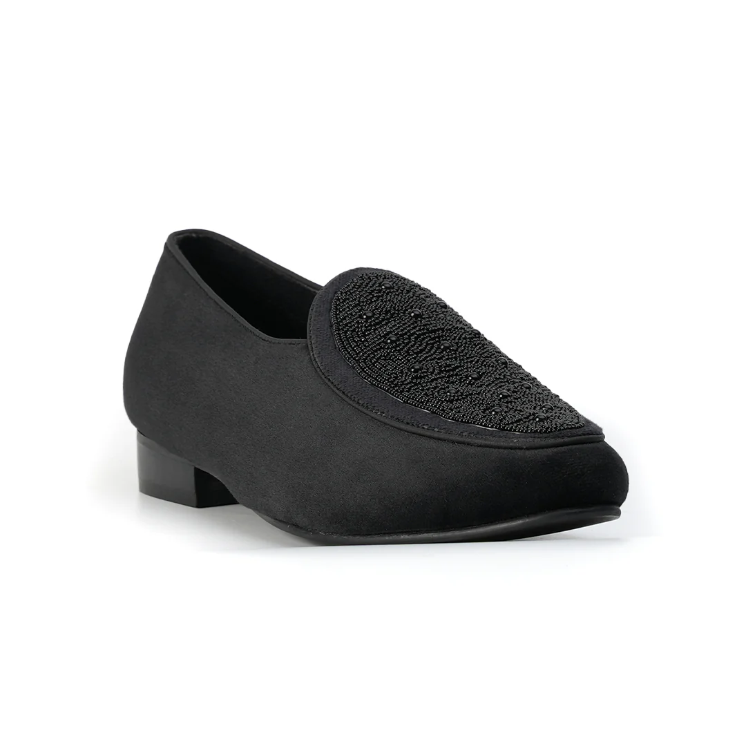 Monkstory Hand-Beaded Slip-ons - Black - Image 10