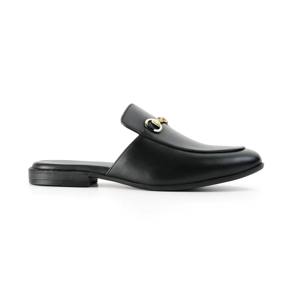 Monkstory Horsebit Classic Mules - Black - Image 4