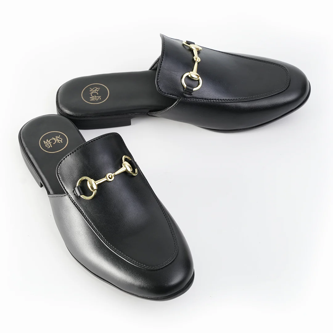 Monkstory Horsebit Classic Mules - Black - Image 5