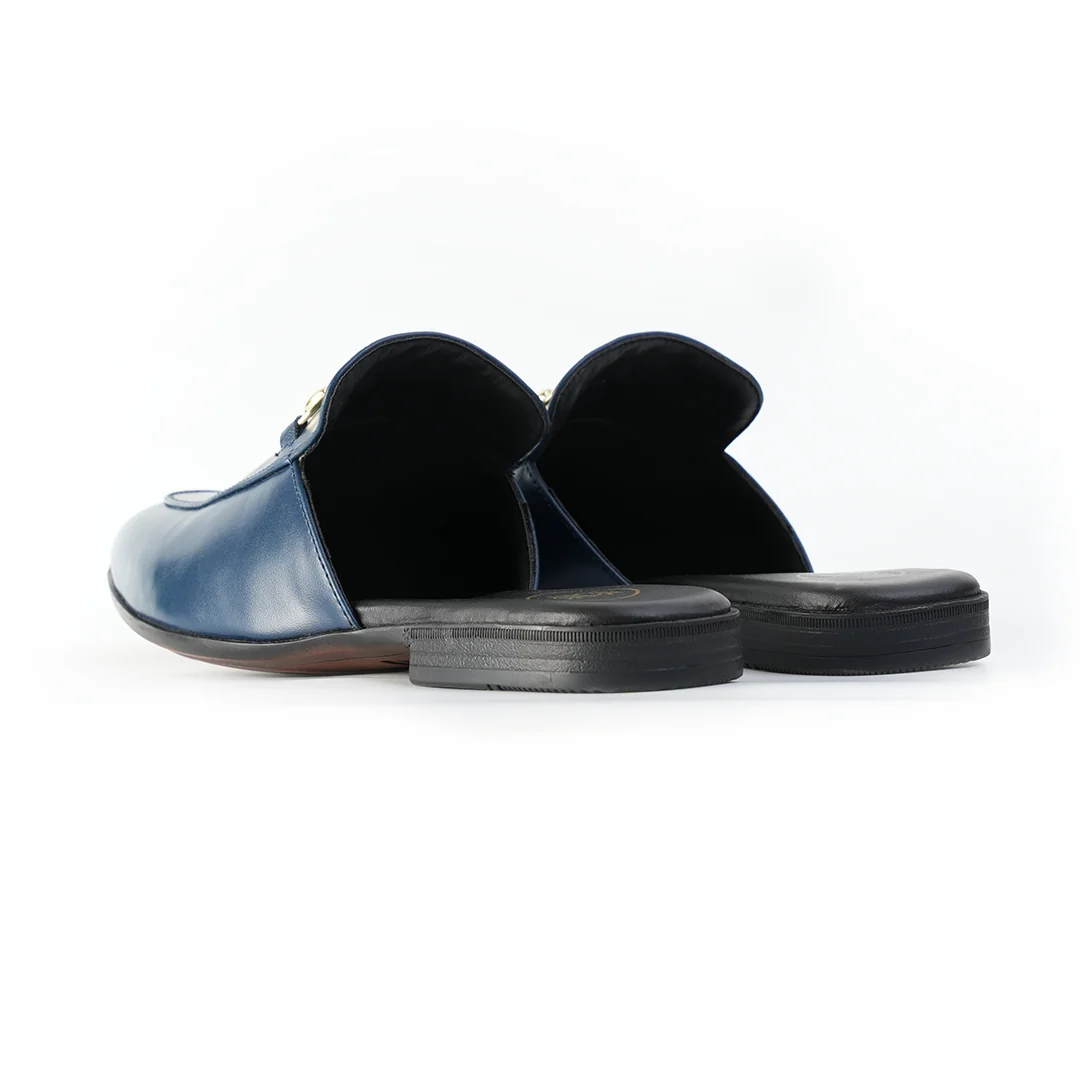 Monkstory Horsebit Classic Mules - Blue - Image 7