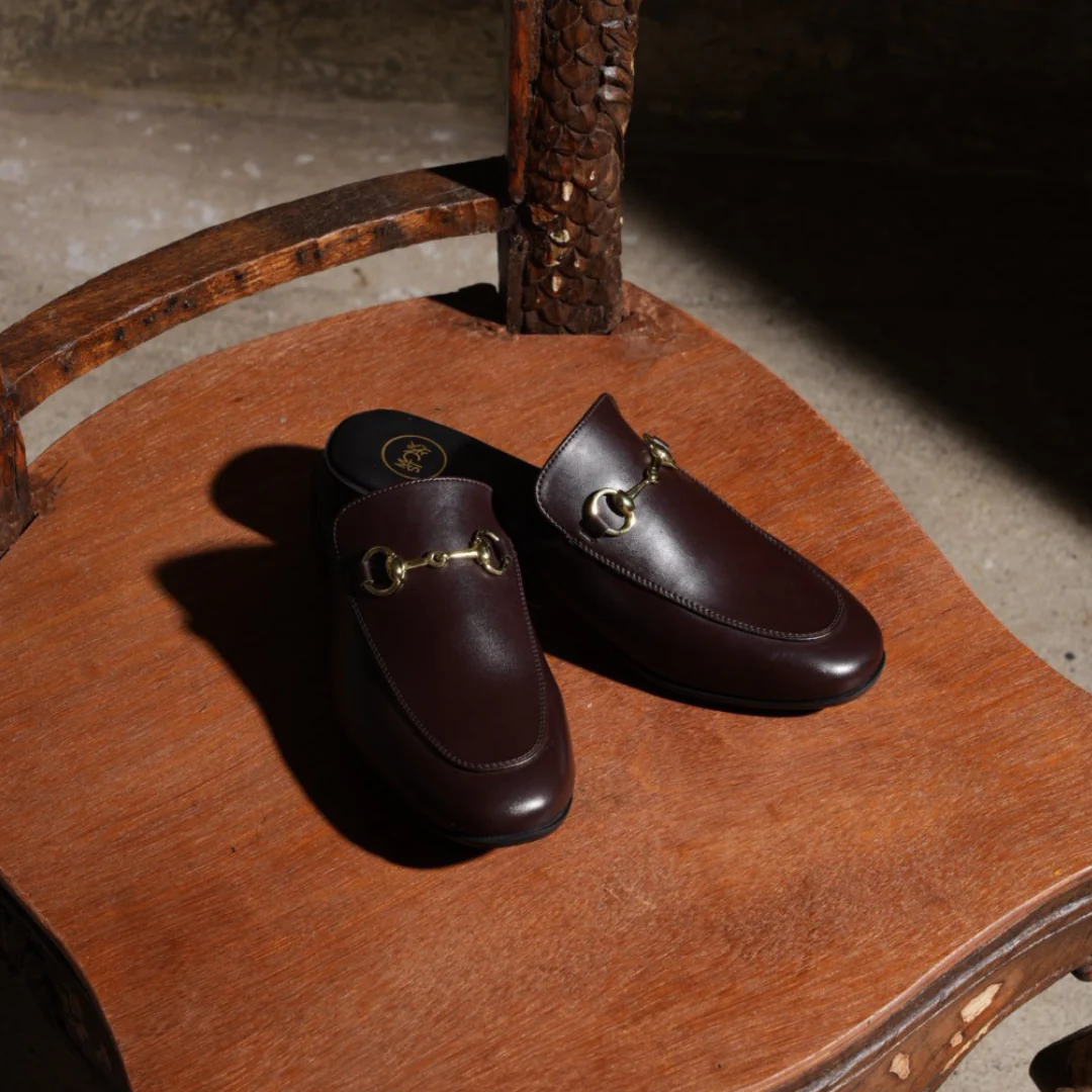 Monkstory Horsebit Classic Mules - Brown - Image 2