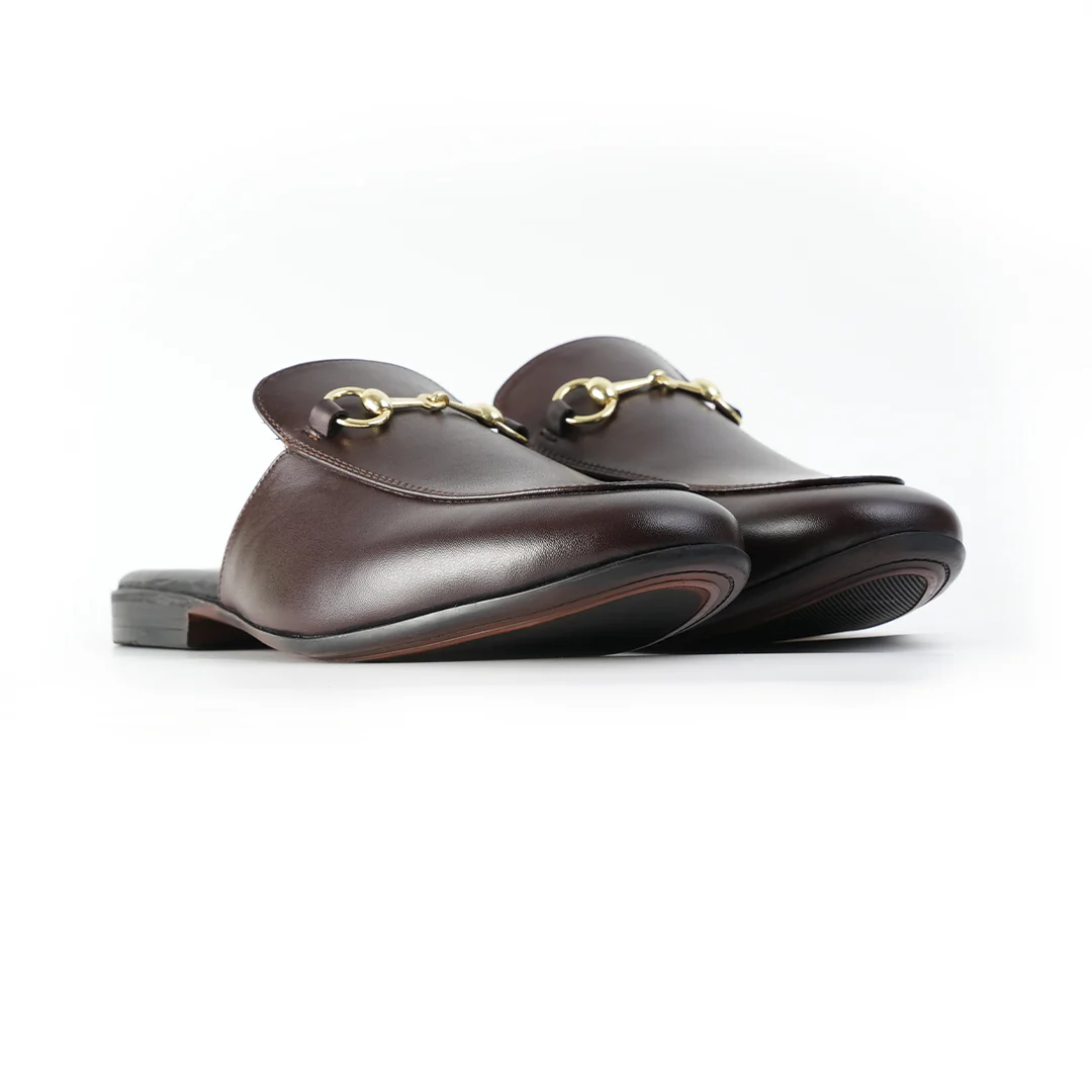 Monkstory Horsebit Classic Mules - Brown - Image 6