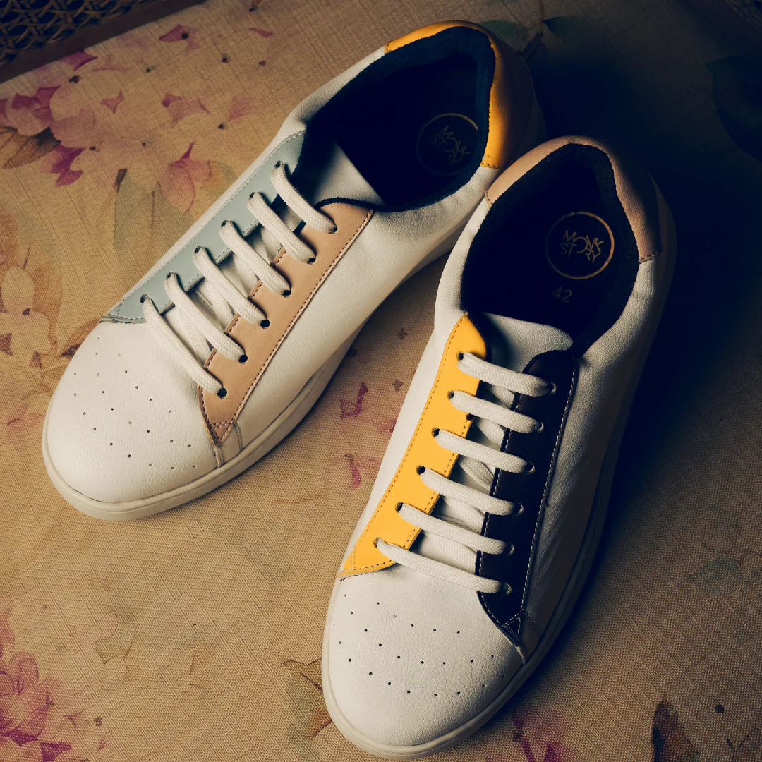 Monkstory Mismatch Alter-Ego Lace Sneakers - White - Image 3