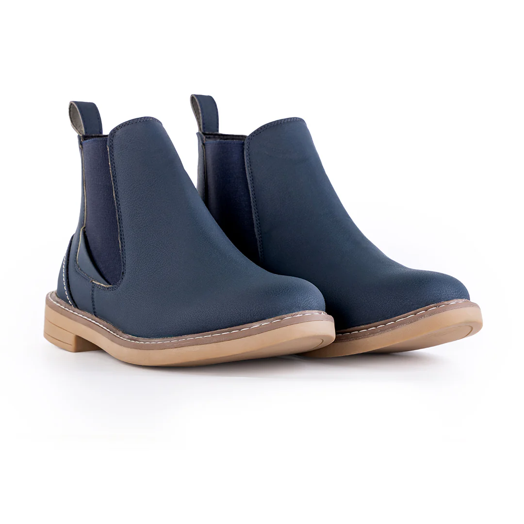 Monkstory Modern Chelsea Boots - Matte Blue - Image 5